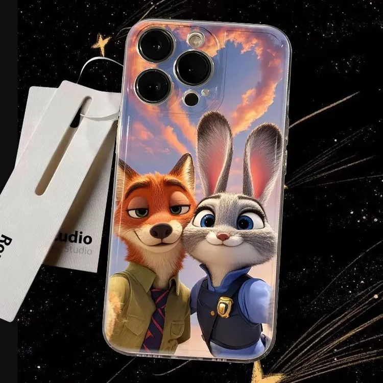 朱迪尼克手机壳适用苹果XR/8P/11/16手机壳卡通软胶14pro苹果15