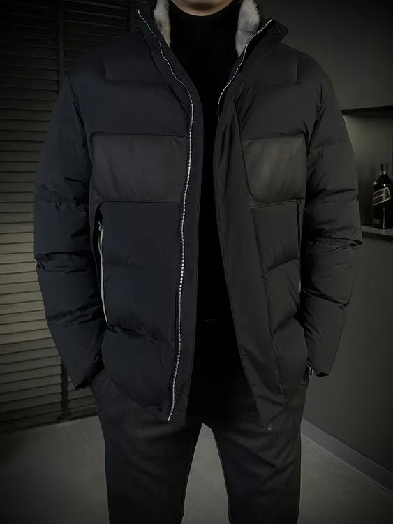 KING&GUCH【90三花白鹅绒✚绵羊皮✚水貂毛领】秋冬季羽绒服867620