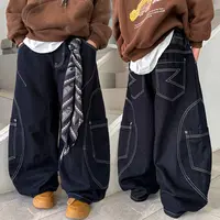 童装男童秋装裤子2025中大童潮酷痞帅春秋休闲裤青少年牛仔裤男孩
