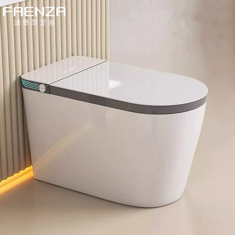 法恩莎新款超薄智能马桶坐便器全自动一体式家用除臭静音座便器