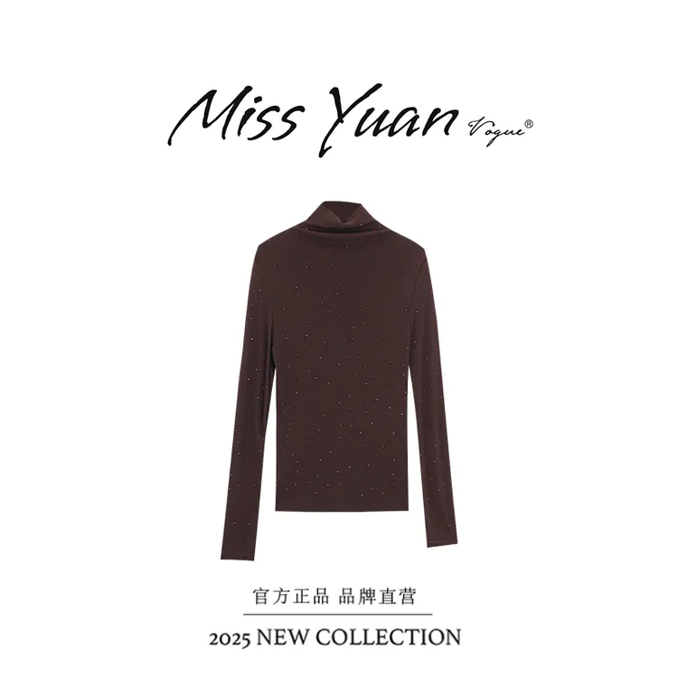 M.Y媛总 【满天星】2025秋季新款轻奢百搭气质长袖打底衫MY2291D