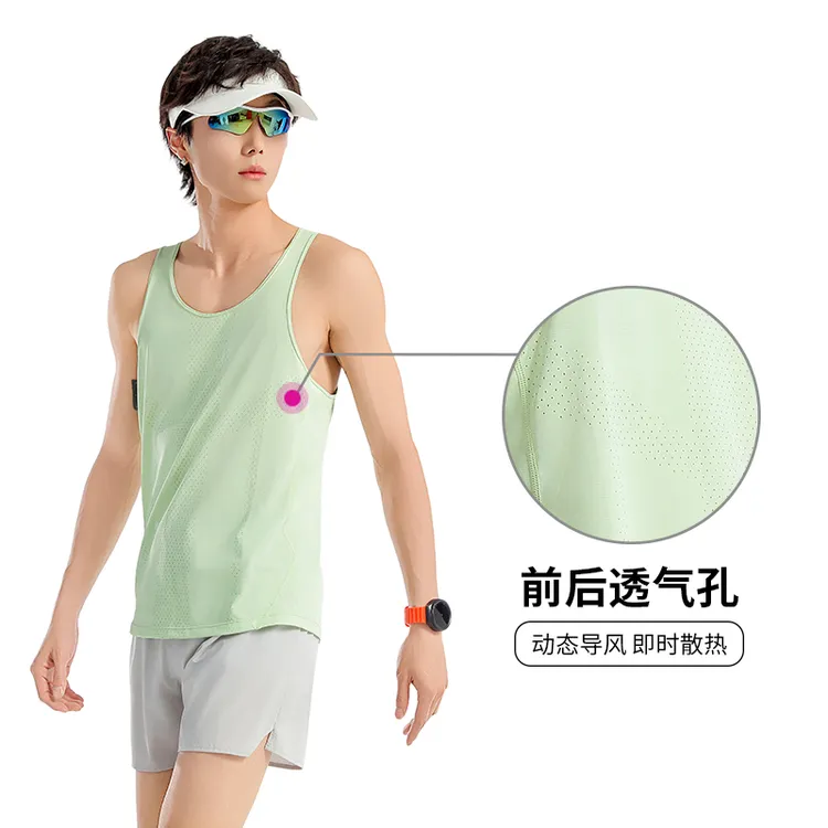 跑步健身运动背心户外夏秋季男女士男款轻薄透气无袖马拉松速干衣