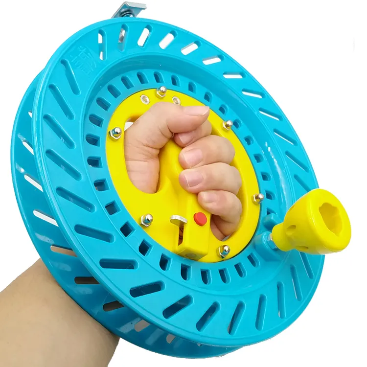 海钓绕线器收线轮渔具钓鱼轮路亚钓放飞轮大号渔轮盘手握风筝轮H