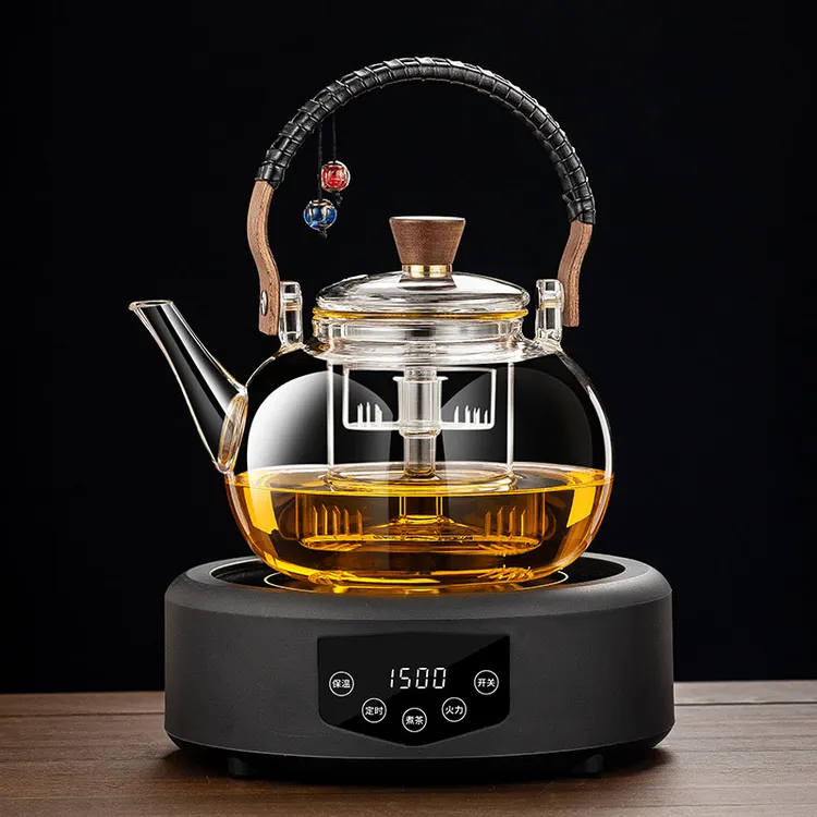 2025新款玻璃煮茶壶高硼硅电陶炉围炉煮茶器具小型泡茶家用烧水壶