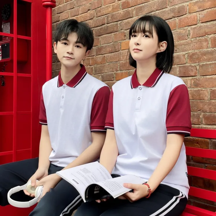 校服套装韩版初中生运动会短袖t恤夏季班服小学生高中学院风定制