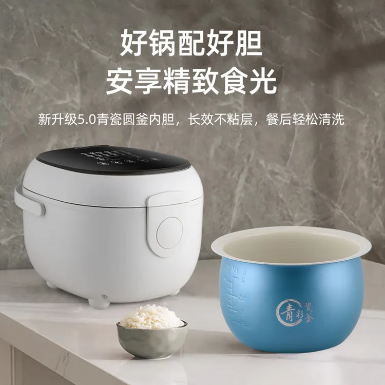 低糖电饭煲5L大容量青瓷内胆智能煲汤煮粥米汤分离定时多功能