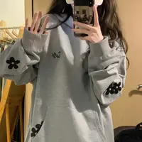美式复古高级感加绒连帽卫衣