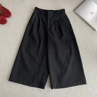 【椿屿凡】秋季韩系七分格子羊毛休闲裤