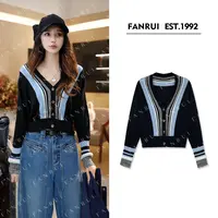 FANRUI/泛芮「伯爵夫人」秋款羊毛百搭时髦休闲气质针织开衫B18027