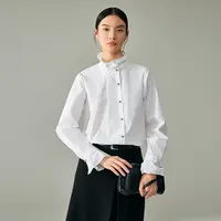 【尚雅专属】MOFAN摩凡春新款白色衬衫MAX472313