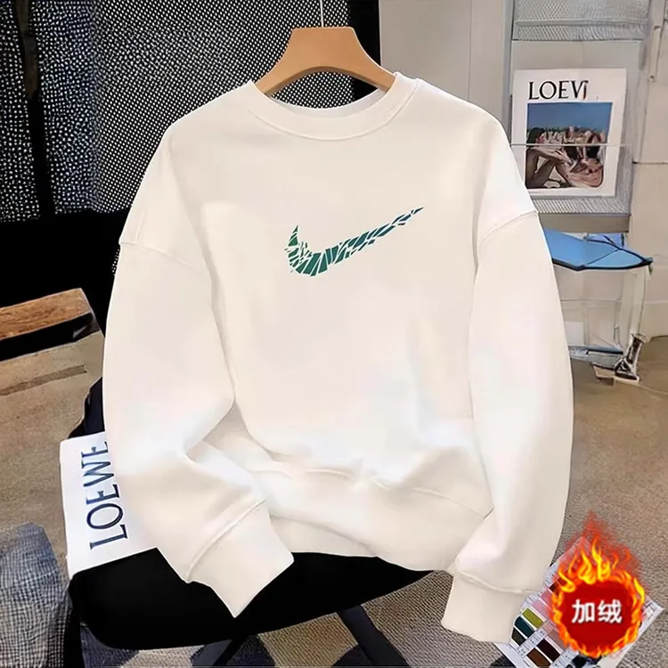 高端时尚重磅纯棉卫衣男2026秋冬季新款情侣圆领痞帅慵懒风打底衫