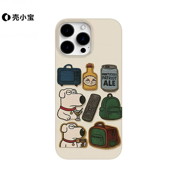 书包小狗适用苹果16promax卡通15pro小众14pro可爱13/12/11手机壳