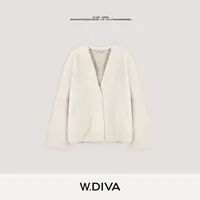 W.Diva【魏老板】芬兰进口皇冠级短二原色水貂皮毛外套54C263165