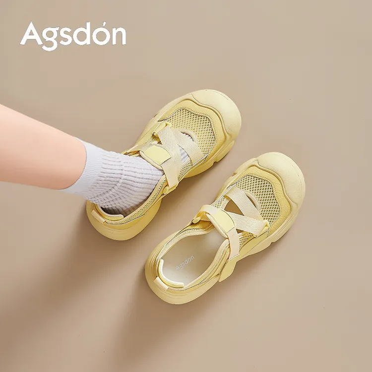 Y奥古狮登运动玛丽珍凉鞋女2025新款夏户外黄色多巴胺登山溯溪鞋Y