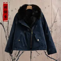 【锦】派克羽绒服|秋冬狐狸毛派克羽绒服防寒保暖设计师外套A02