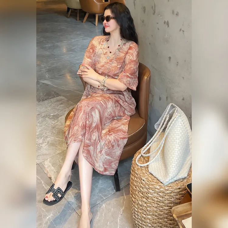 【Linda姐高端线】夏季新款时尚轻奢气质法式连衣裙子AA5LYH1565