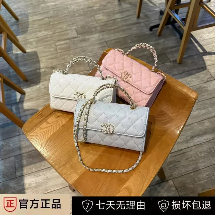 超火推荐Christal&Moore正品鱼子酱横版新款2025手拎包斜挎女包