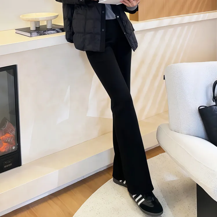 【加绒腿精裤】Mayya Plus麦芽定制气质显瘦流光风针织裤32546370