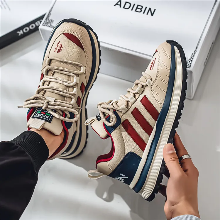 男鞋2025春季新款轻便软底简约欧洲站老爹鞋子百搭潮流休闲运动鞋