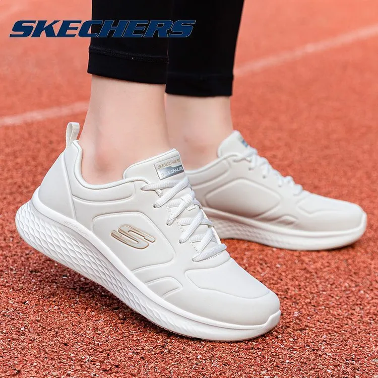 【断码清仓】斯凯奇女鞋防水皮面时尚运动鞋2025秋冬新款百搭休闲鞋