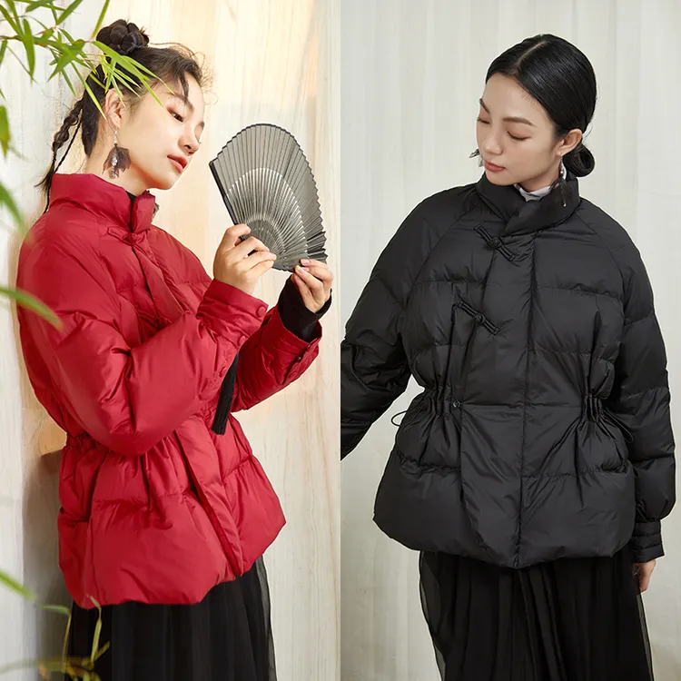 【秸熙】冬季小个子轻国风羽绒服短款收腰外套3XD285