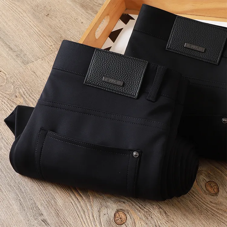 法尔利格秋冬新品男士抗皱免烫弹力高级垂感厚款商务直筒休闲裤