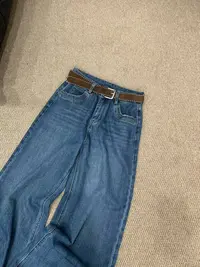 『雨美 Show』61125时尚百搭阔腿牛仔裤