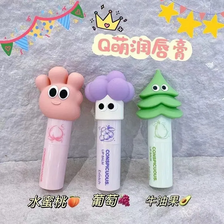 水果蜜润唇膏滋润补水保湿防干裂起皮不沾杯不掉色透明提升气质