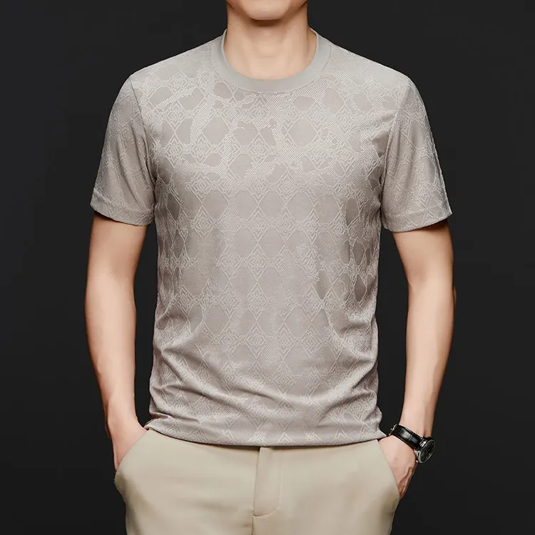 稻草人短袖男t恤夏季舒适ins休闲百搭中青年潮流圆领体恤衫上衣