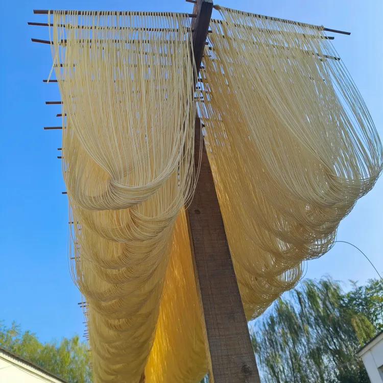 金寨农家传统手工挂面月子面盐挂面起拍纯手工和面3斤5斤