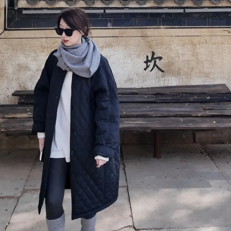 订单款超有范儿菱格棉服