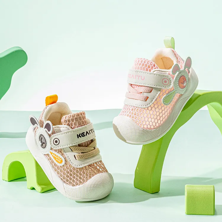 Ginofu一阶单网软底卡通动漫机能鞋女童防踢学步鞋透气婴儿鞋凉鞋