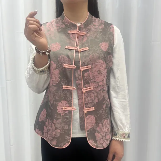 17#新中式唐装女装马夹网红复古中国风