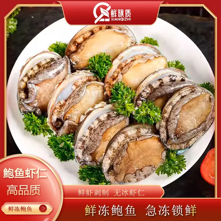 鲍鱼肉鲜活冷冻冰鲜速冻鲍鱼鲜食海鲜火锅食材商用