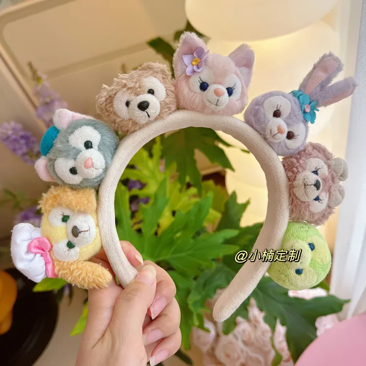 新款雪莉玫发饰 同款发箍 7仔米妮毛绒气质头箍可爱甜美