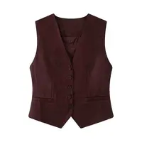 【艾家】商场同款2025夏季新品款时尚无袖马甲背心外套女1516