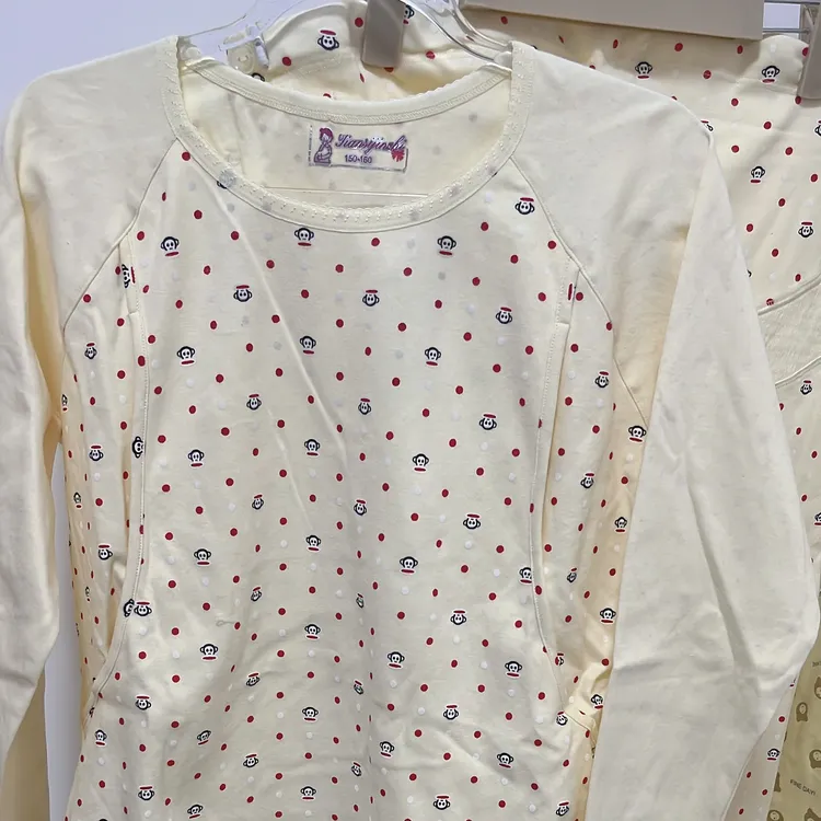 纯棉月子服哺乳衣吸汗产前产后家居服喂奶透气四季内衣秋衣裤套装