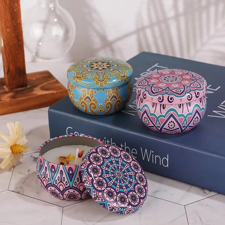 香薰蜡烛干花瓣低温大豆蜡小浪漫小众高级净化空气送伴手生日礼物