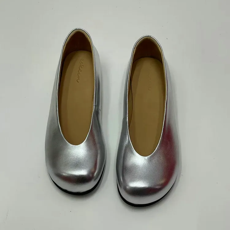 一斗金ESKEIN法式全羊皮方头时尚奶奶鞋35-43码大码宽胖宽脚女鞋