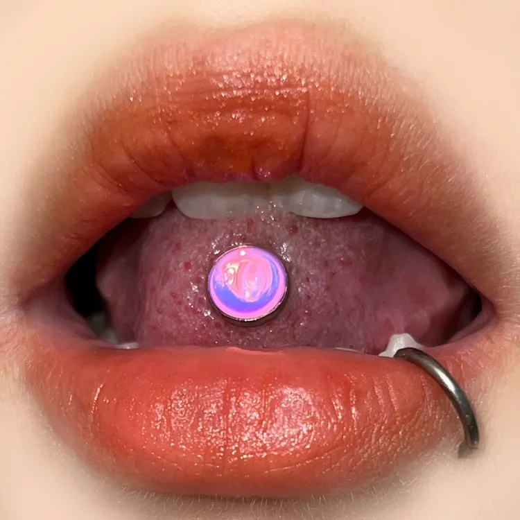 钛钢琉璃耳饰 超闪！！高透纯色冰糖sugar钛钢舌钉饰品穿刺用品