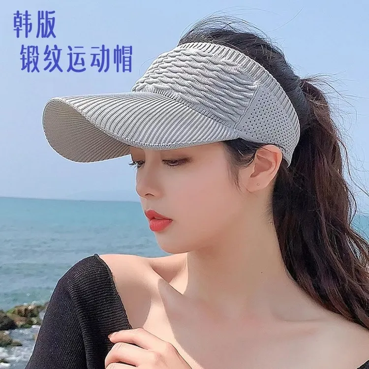 太阳帽女空顶女士新款帽子遮阳帽户外运动鸭舌帽学生运动户外旅行