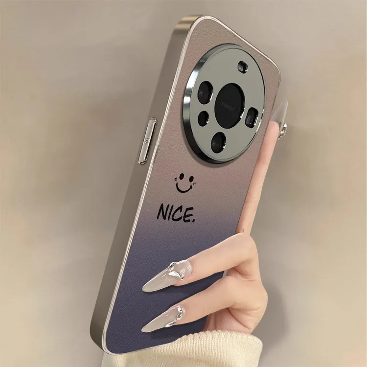 适用华为mate70pro手机壳新款mate60pro硅胶防摔50保护套nice笑脸
