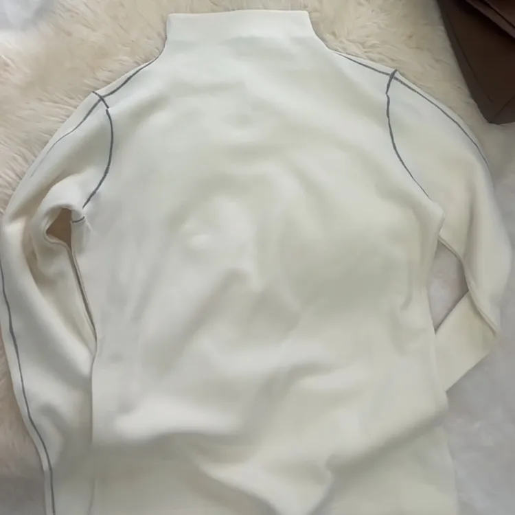 INS风明线水洗圆领防静电韩系T恤简约秋冬季百搭时尚