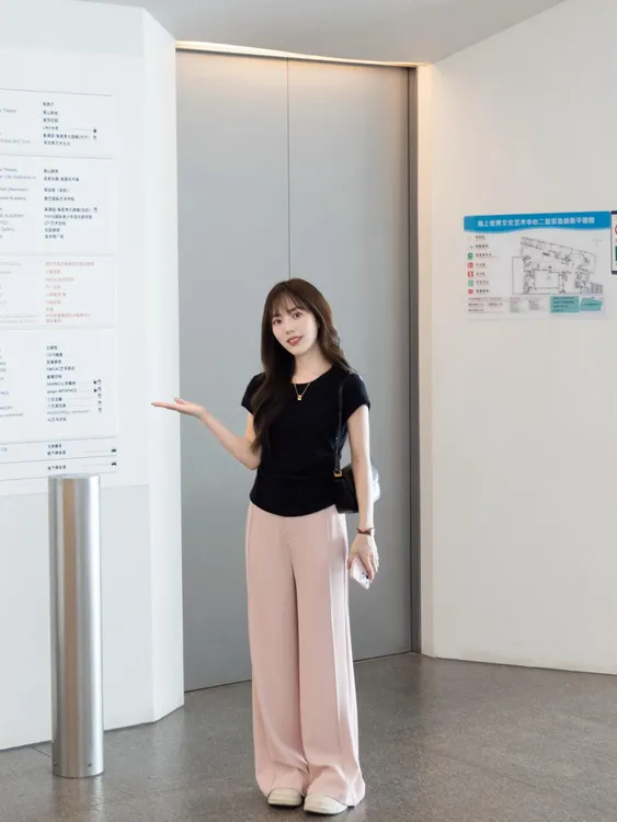 夏季新款休闲衣服女装慵懒风法式气质短袖上衣显瘦时尚小个子长裤