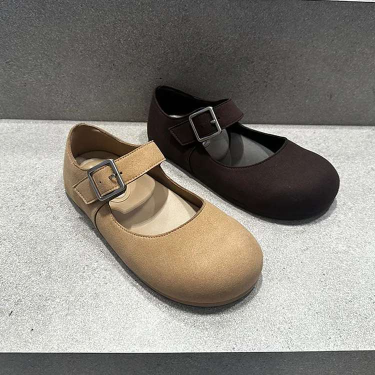 CATTING&KATHY女鞋25秋季新款381134厚底玛丽珍鞋单鞋圆头勃肯鞋