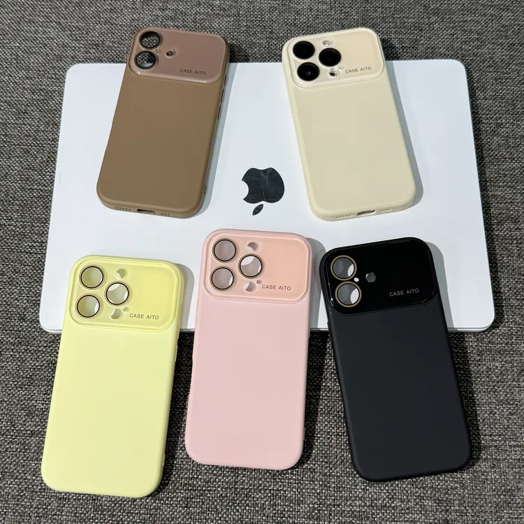 雅天立简约高级液态大视窗适用iPhone17pro/16手机壳苹果15/14/13