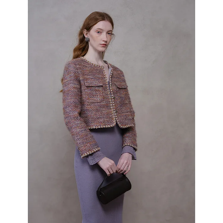 Mix Selection｜玛德琳2.0粗花呢小香风短款外套冬MSDJW1047