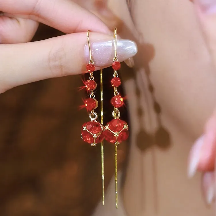 铜合金耳饰 【鸿运当头】时尚气质百搭耳环