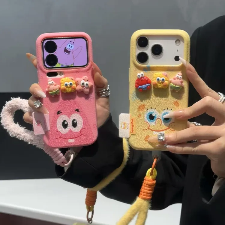 奥菲顿海宝大星公仔挂绳适用苹果17皮纹16手机壳华为vivo小米oppo