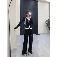 徐秋阳  撞色假两件长袖  秋季新款百搭时尚休闲上衣11615